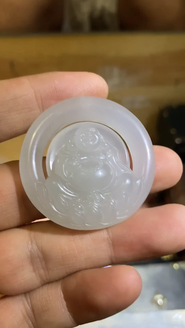 <直播闪购> 藕粉色 大肚弥勒佛