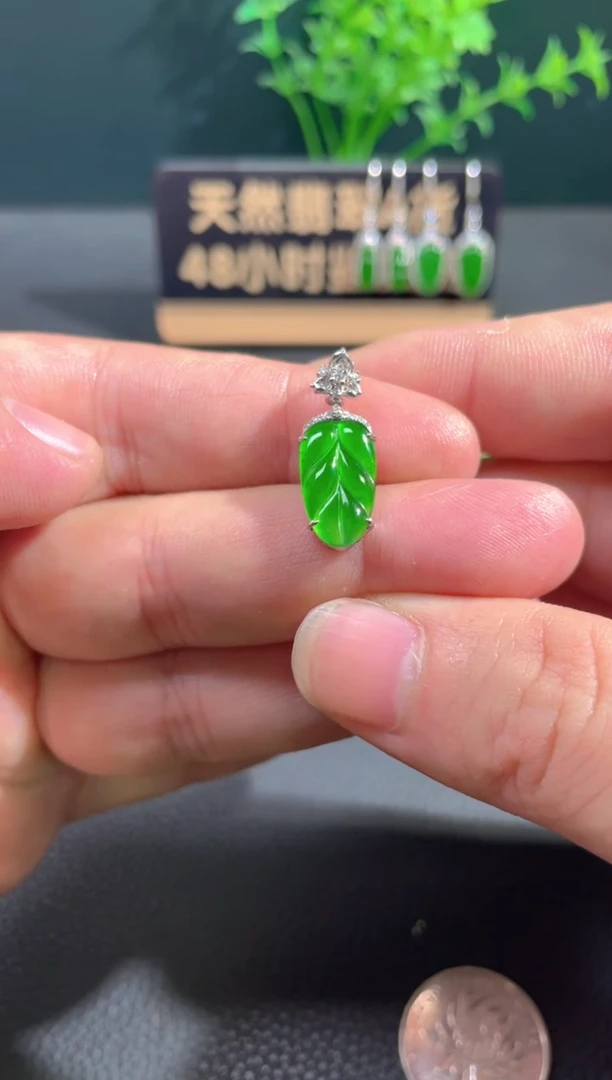 【闪购商品】翡翠颈饰18K金镶嵌翡翠