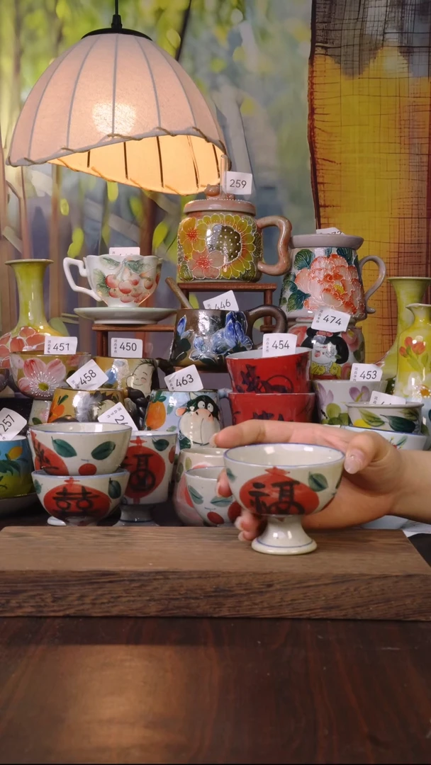 摆件泥垚手作 景德镇手工手绘器物
