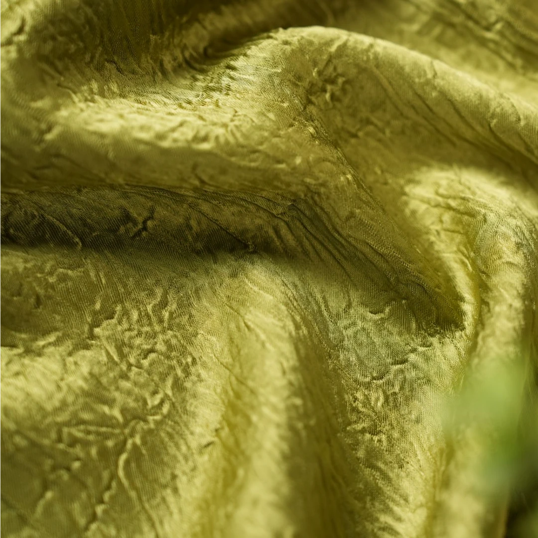 春秋新款醋酸绉面料纯色小提花布连衣裙半裙旗袍汉服T恤衬衫面料