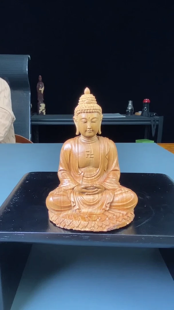 檀香木把件印度老山檀香 如来佛