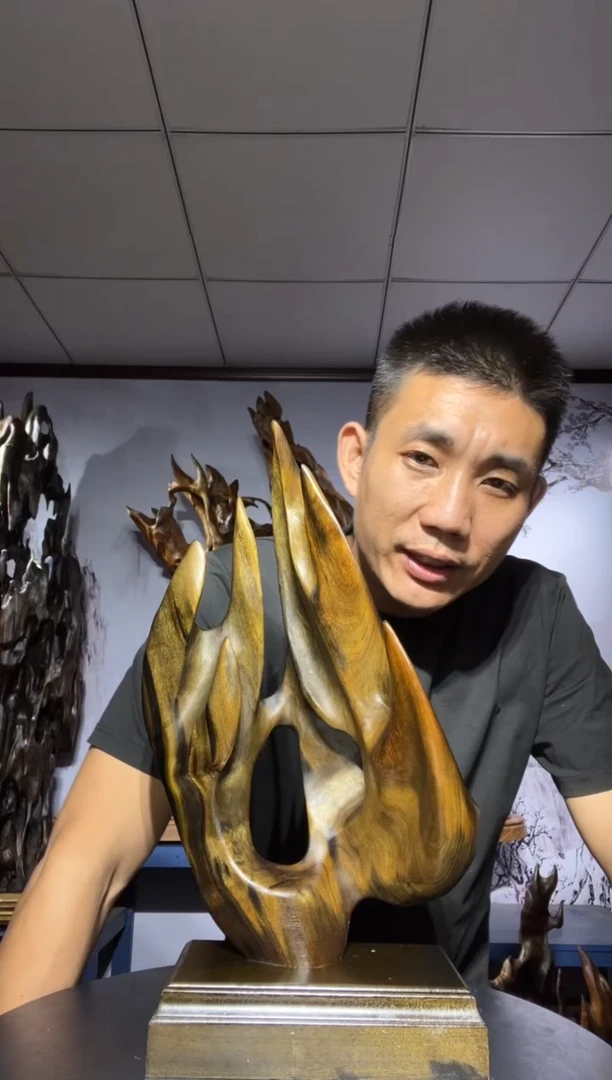 金丝楠木雕款凹*金丝楠木工艺品摆件