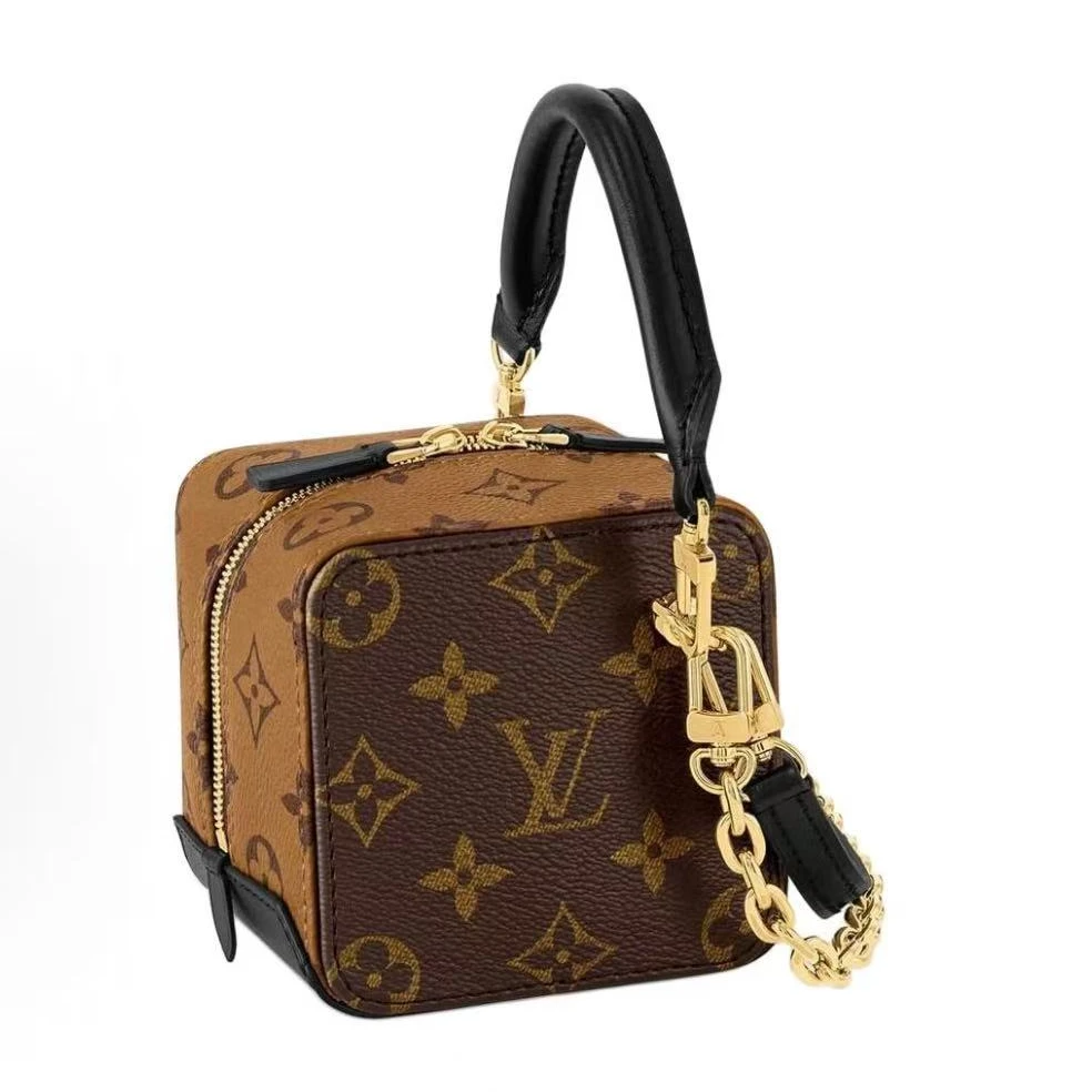 99新 LouisVuitton/路易威登 安洁利路易威登老花方块盒子