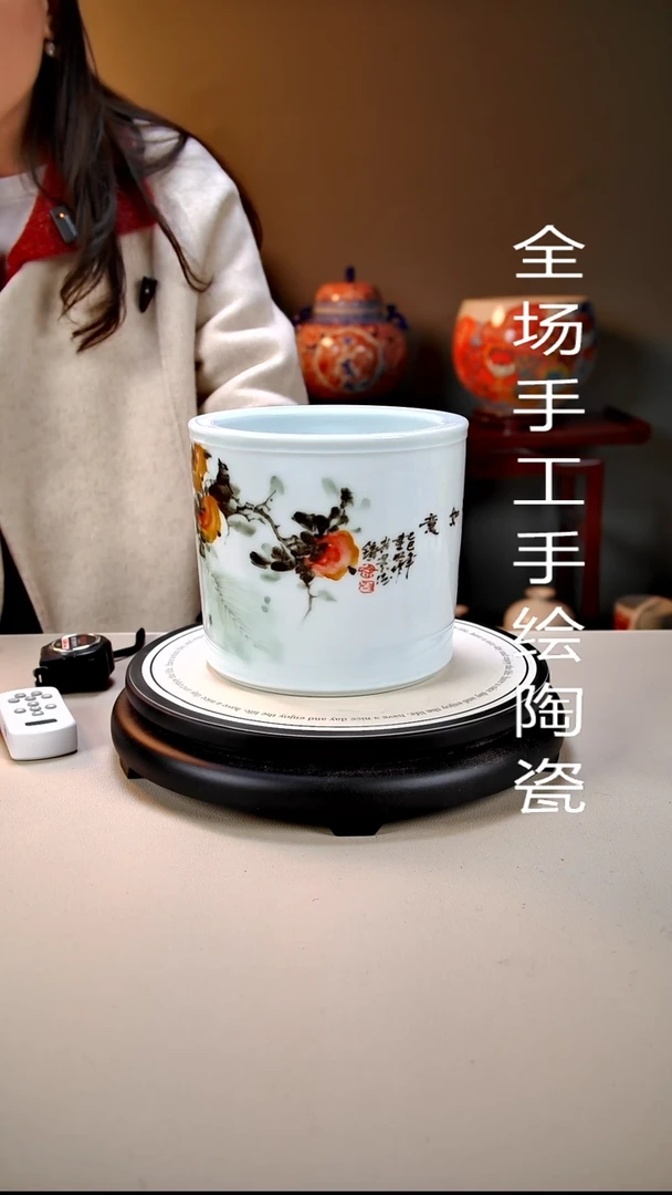 摆件陶景德镇手绘陶瓷41