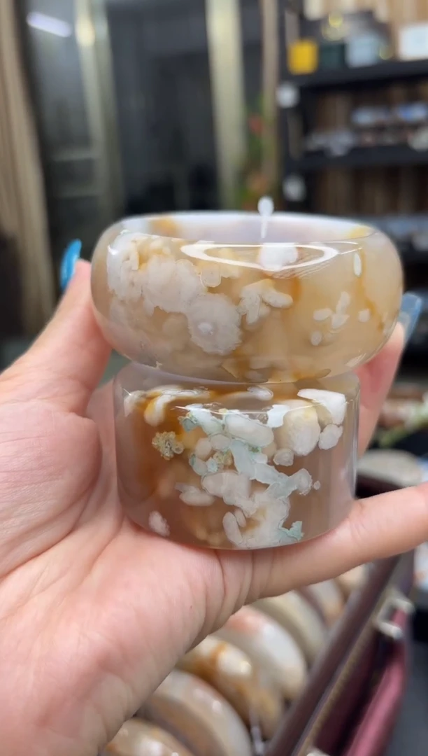 未镶嵌手镯石英质玉249(62圈赠送镯心)