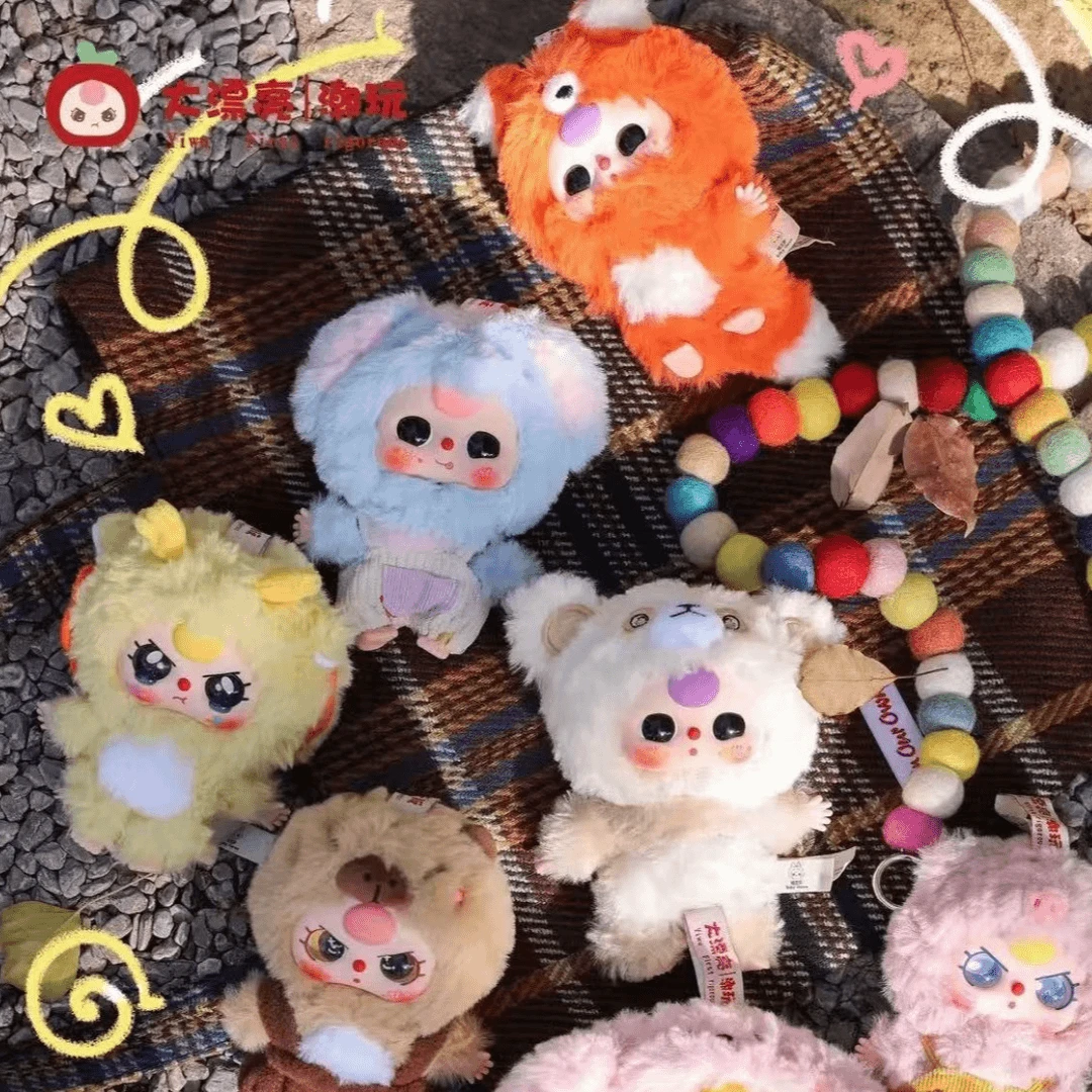 正版娃三岁小可爱毛绒潮玩公仔收藏手办