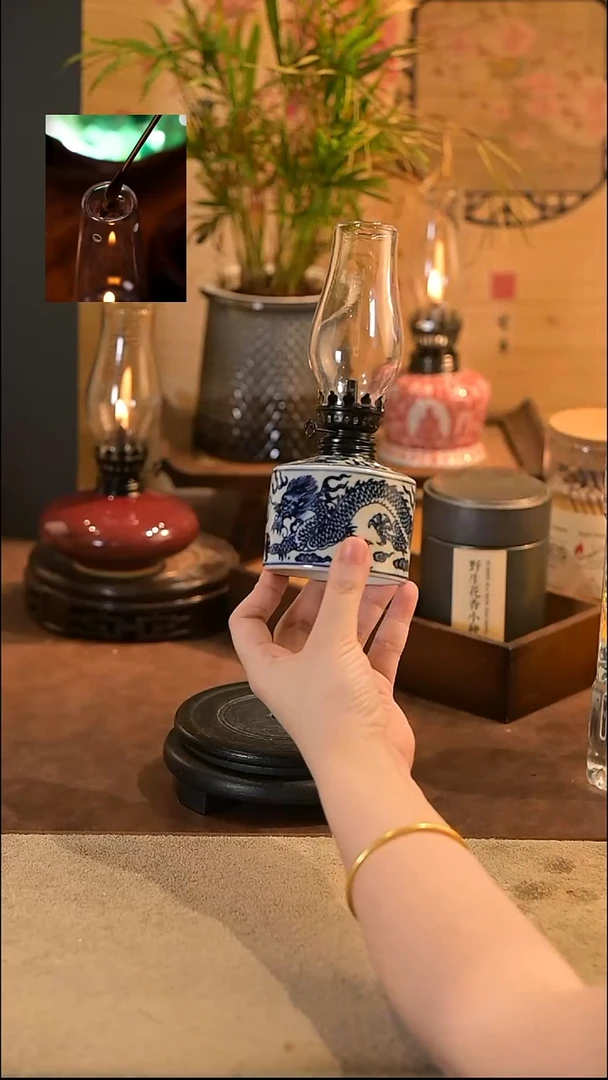 景德镇陶瓷香薰灯摆件