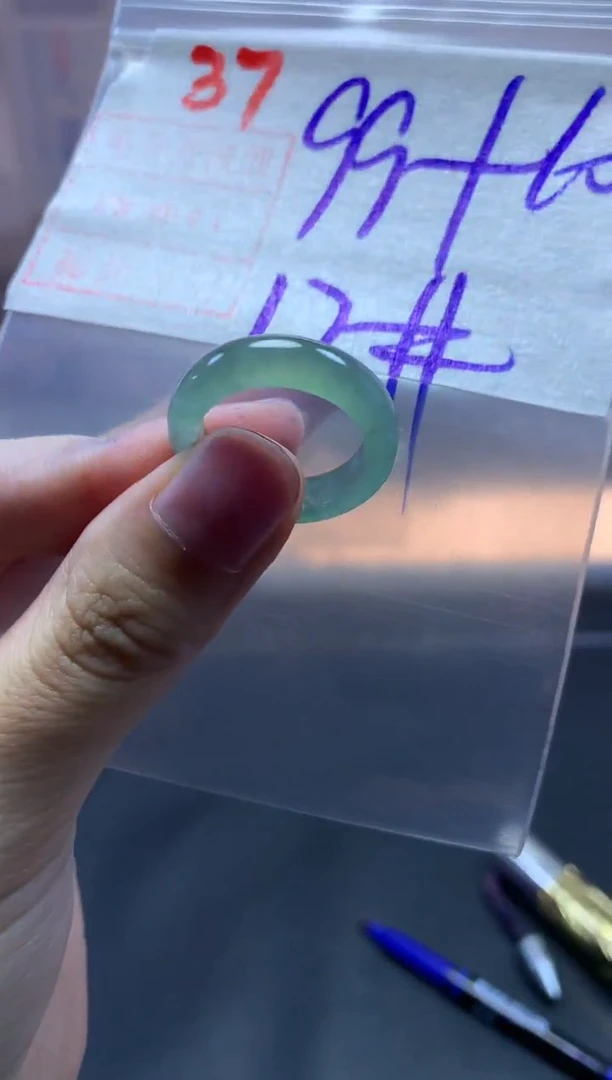 未镶嵌定制翡翠戒圈17#109毛货需精细抛光