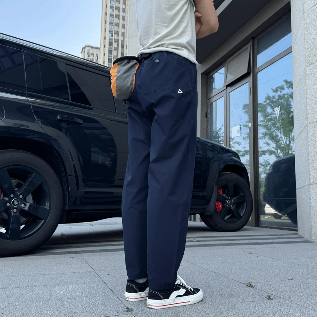 新款美式户外登山工装机能软壳冲锋裤男时尚宽松百搭高街休闲男裤