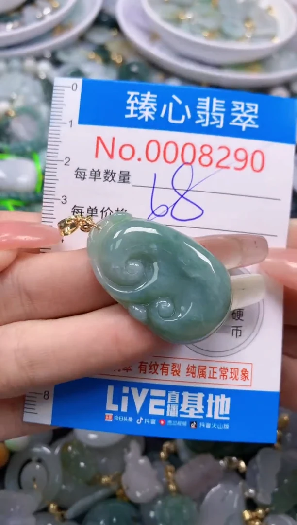 翡翠未镶嵌吊坠(不含链)8290