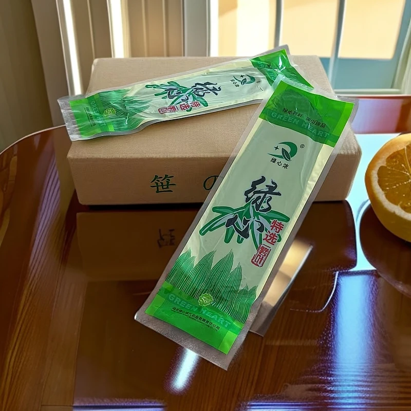 绿心箬叶8.5-13cm50片粽子叶寿司美食包裹摆盘装饰真空包装竹叶