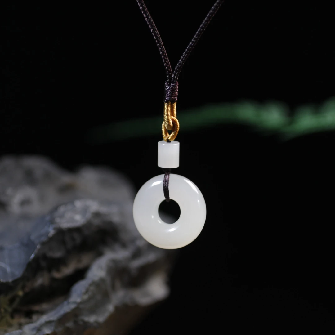 和田玉冰烟紫平安环 JYDM23122583