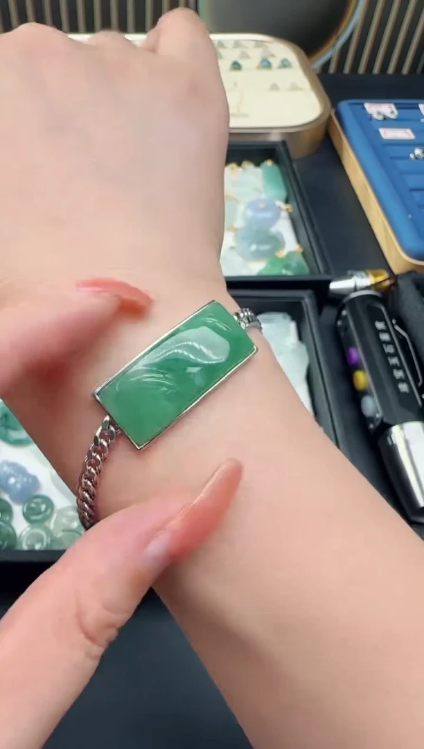 【闪购商品】翡翠颈饰银S925镶嵌TZG0120052