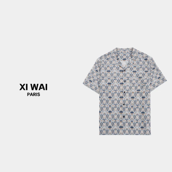 高级男装 春夏新品25s男士休闲T恤透气凉爽纽扣T恤POLO短袖 T054