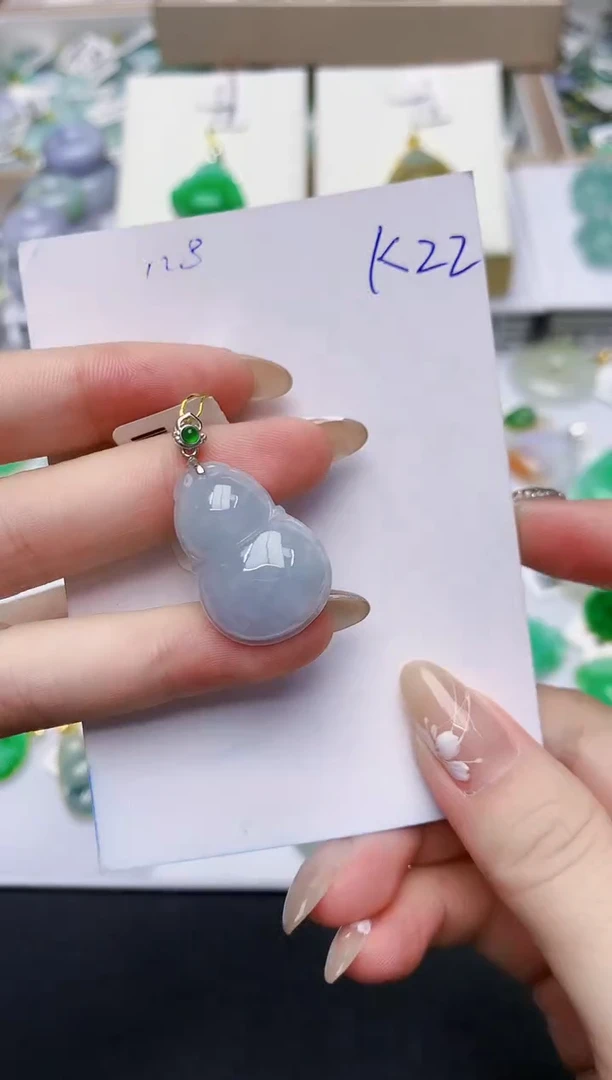 翡翠未镶嵌颈饰天然缅甸翡翠A货