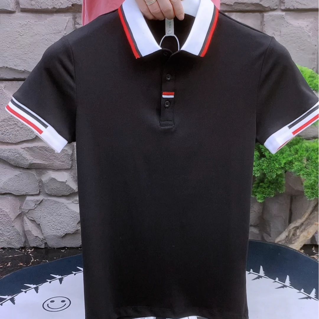 夏季时尚韩版男士休闲流行修身个性短袖POLO衫8263