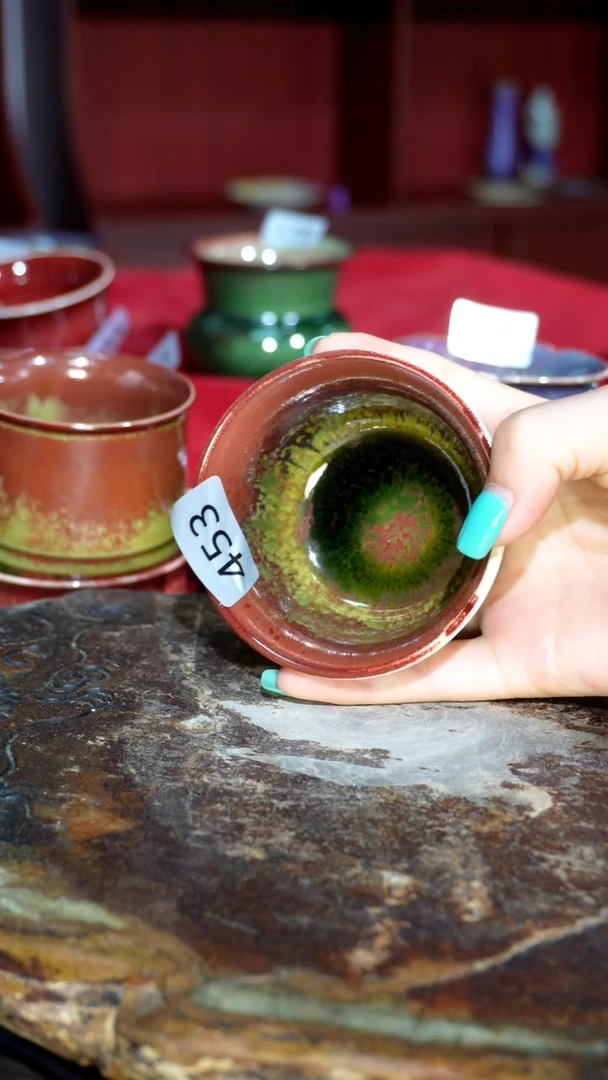 摆件精品窑变钧瓷茶器