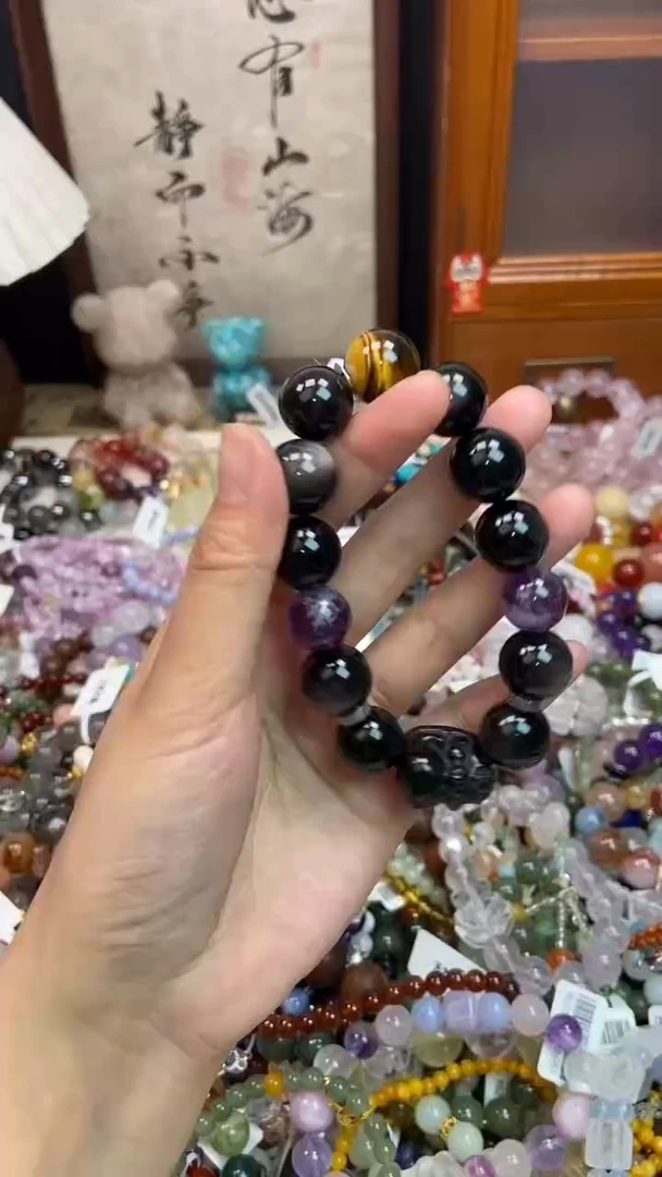 未镶嵌黑曜岩手饰227