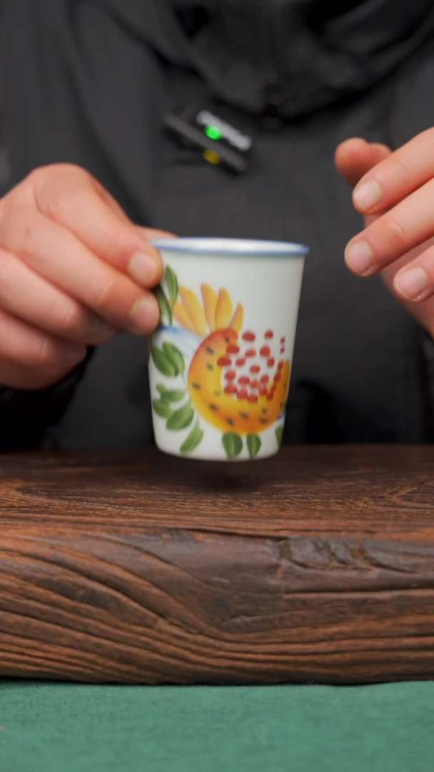 【闪购商品】瓷片7寻一缕瓷香杯釉下手工手绘瓷器
