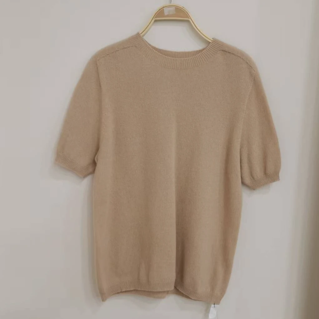 【子慧服饰】一体成衣 薄款羊毛衫 短袖
