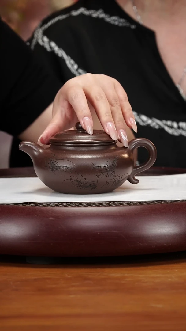 茶壶紫砂69ZXJ仿古 龙潭紫泥280cc
