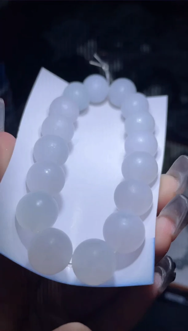 定制翡翠未镶嵌天然缅甸A货翡翠手串18