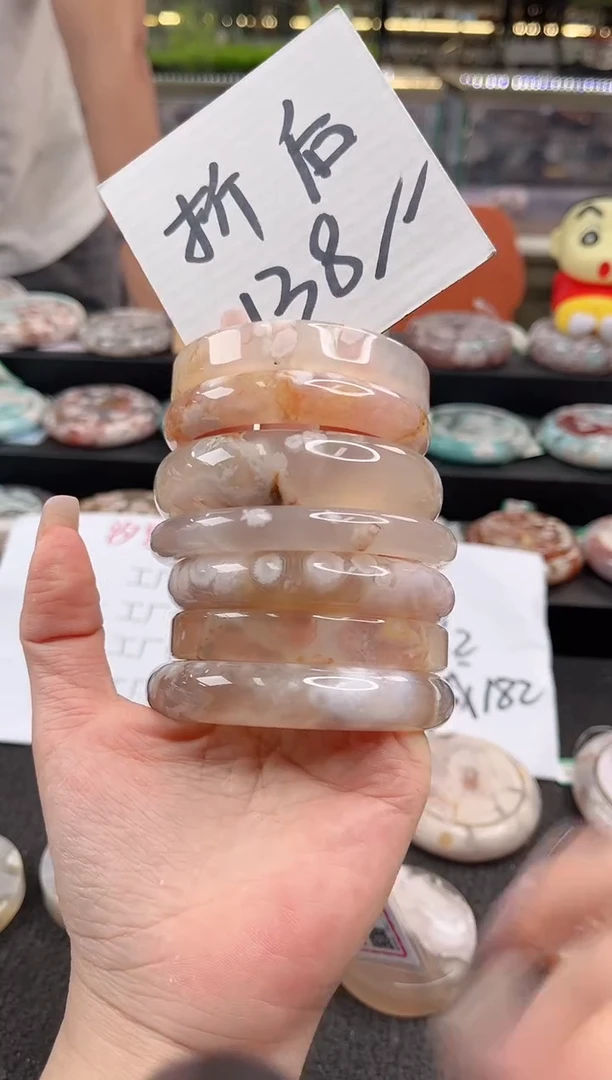 未镶嵌手镯石英质玉尘*丷圈口（赠品镯心）