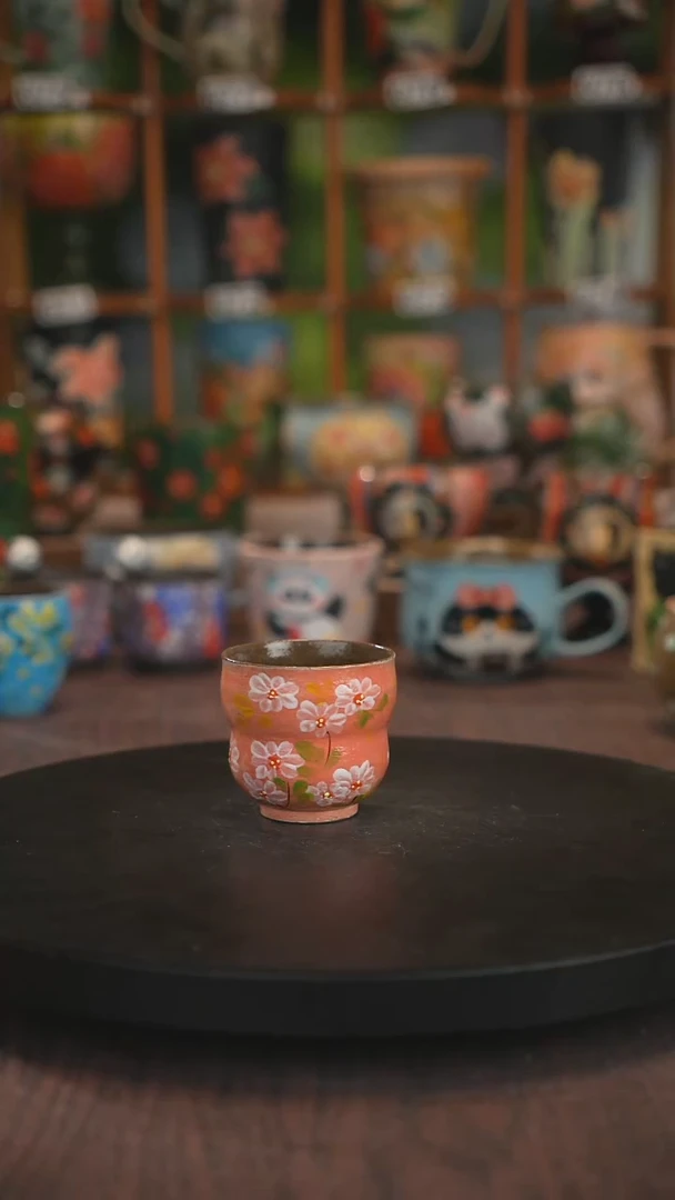 紫砂油画手绘釉下彩