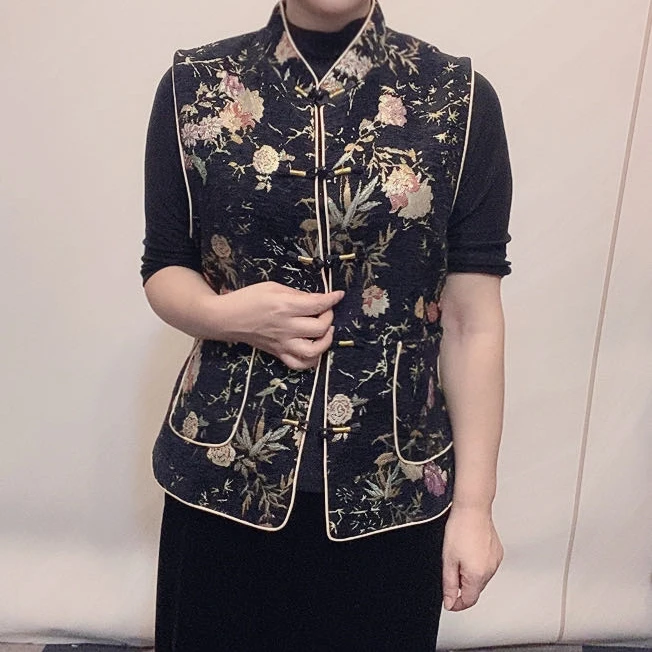新中式 黑色马甲