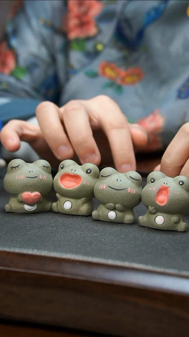 【闪购商品】紫砂茶壶四只小青蛙茶宠