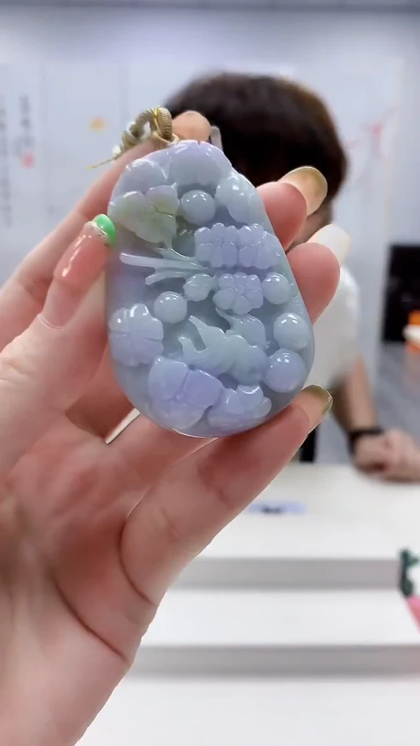 未镶嵌定制翡翠4868ry-毛货挂件186