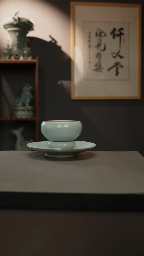 【闪购商品】杯仿古釉原矿鸡心盏