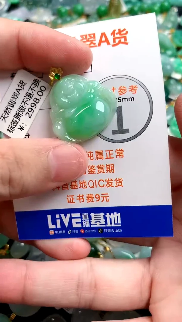 颈饰18K金镶嵌翡翠0380063482