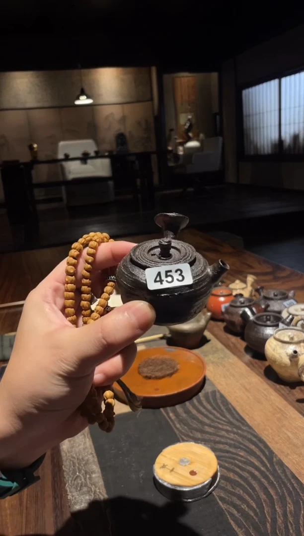 小陶侧把壶453...
