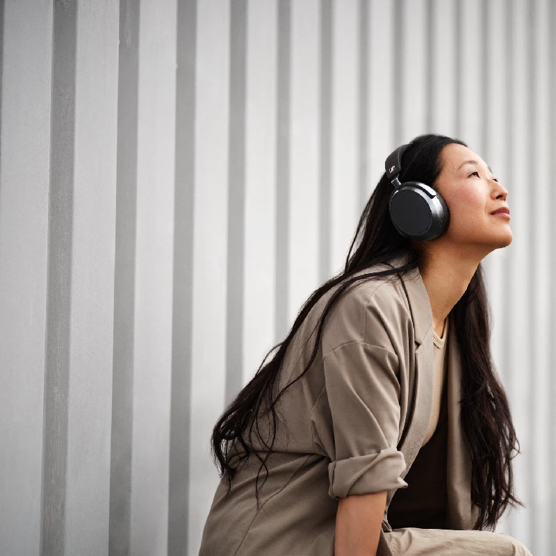 森海塞尔原装主动降噪头戴式佩戴舒适音乐大馒头蓝牙无线耳机
