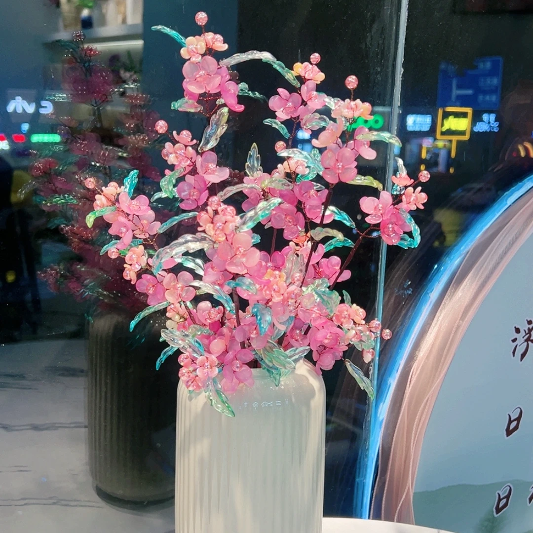 【电镀款】杜鹃花（中桌摆）材料包