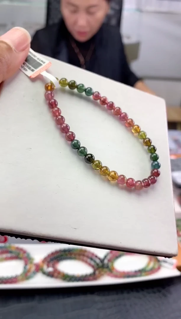 未镶嵌手串碧玺多样性发一条