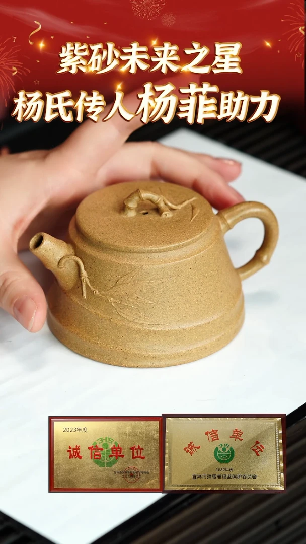 【闪购商品】紫砂茶壶65 杨菲老师专场  老宕口黄金段