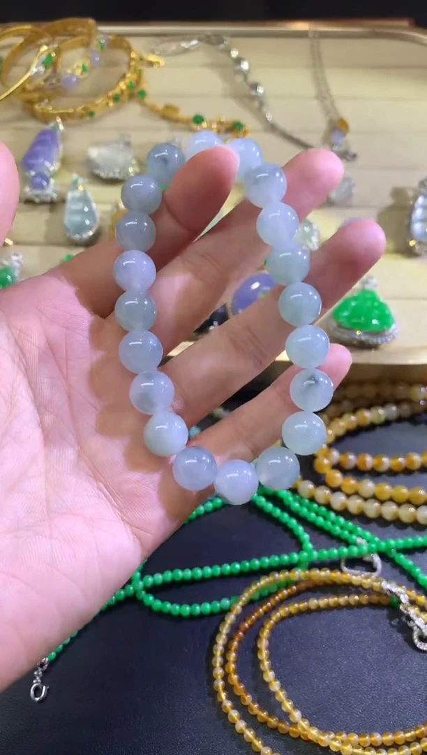 未镶嵌手串翡翠手串|800+80