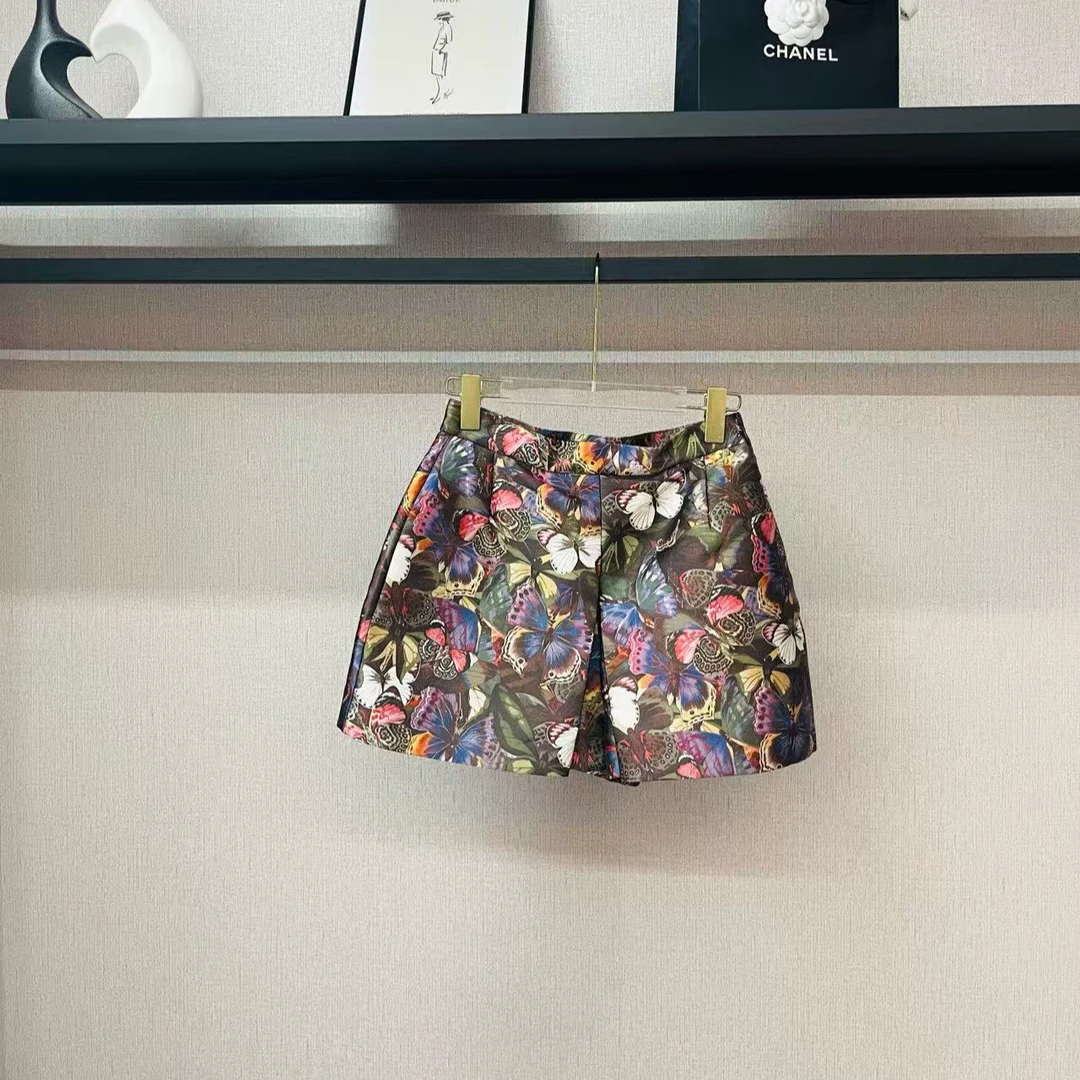 95新 Valentino/华伦天奴 蝴蝶印花短裤 公价1w+/F38/编号9424
