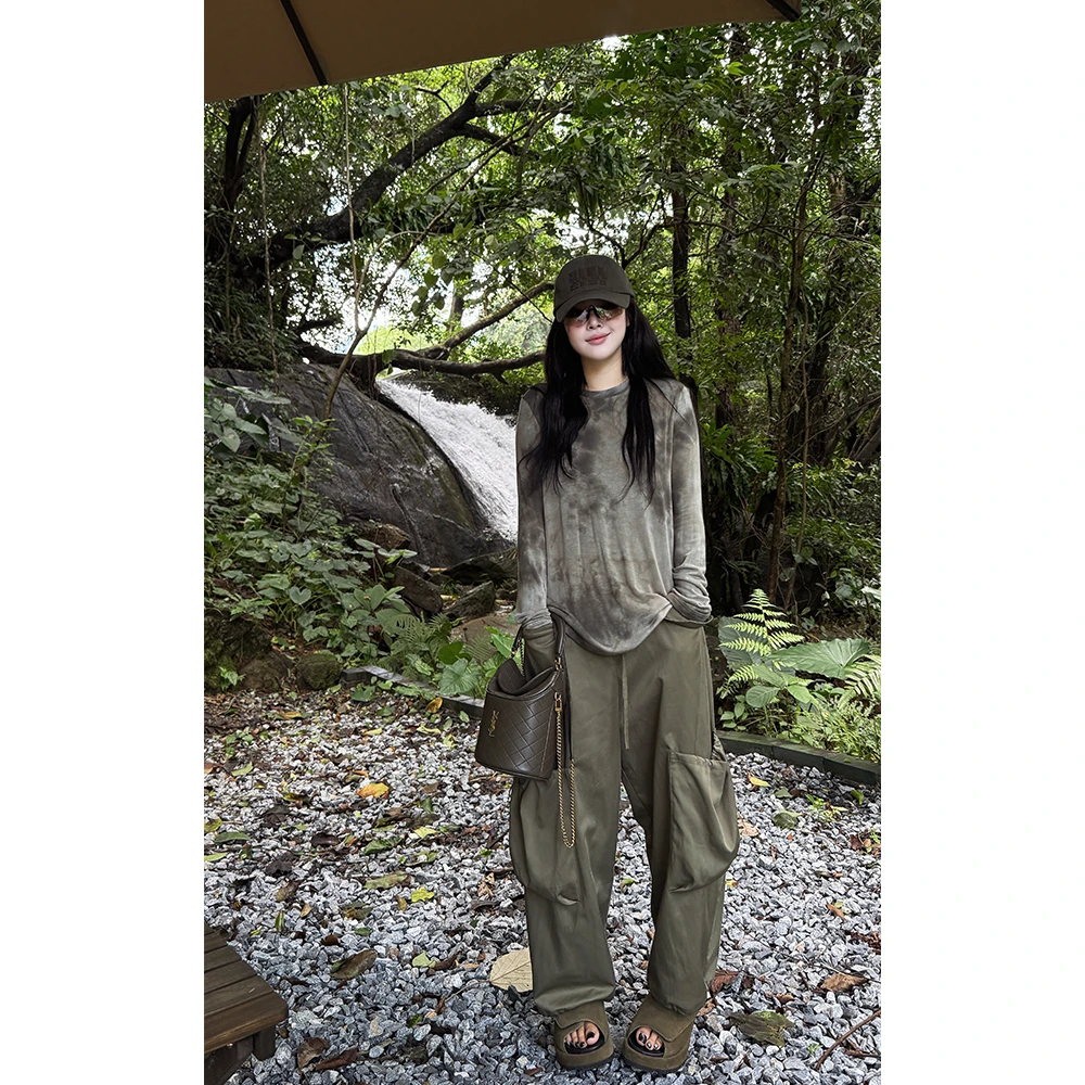 LA CALLA扎染打底凉感长袖T恤YY-M-5597