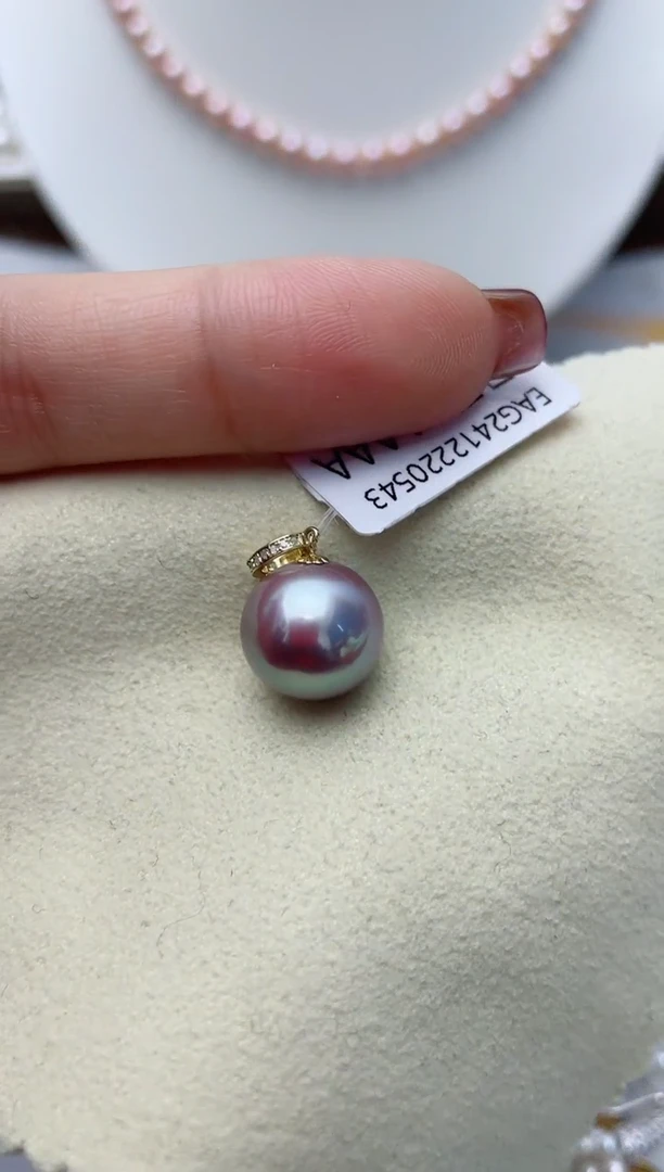 【闪购商品】淡水珍珠颈饰18K金镶嵌W57