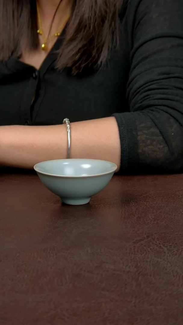 仿古鸡心杯不完美 不开片 简装