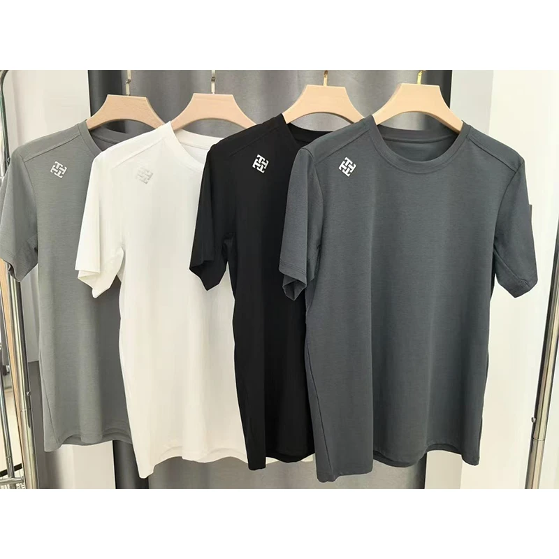 户外防嗮薄荷因子抗菌速干T恤圆领腋下金针打孔工艺T恤