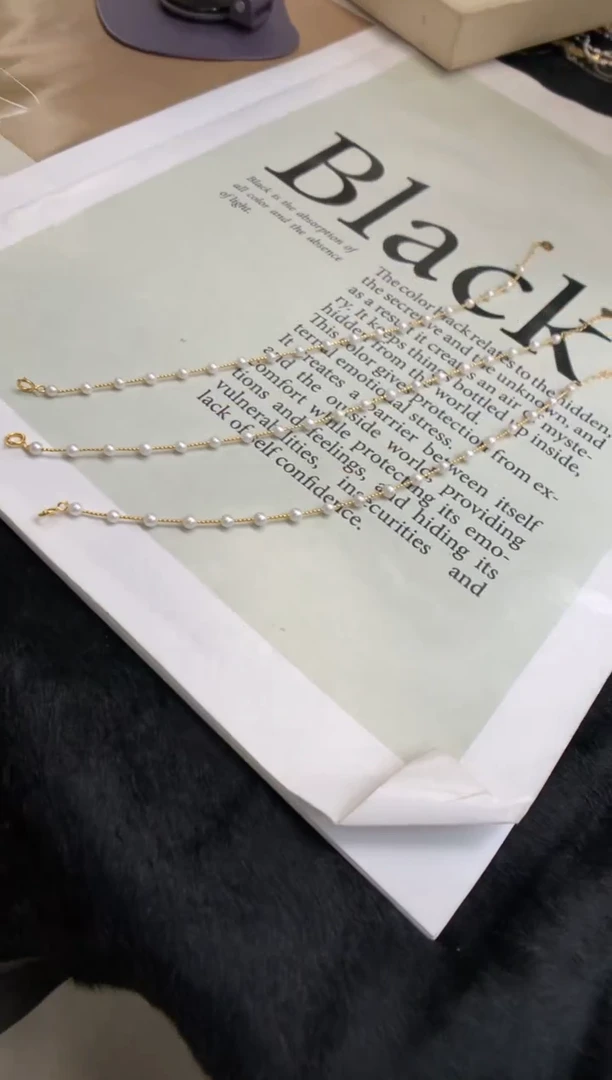 淡水珍珠手链18K金镶嵌手链 多样性发其一