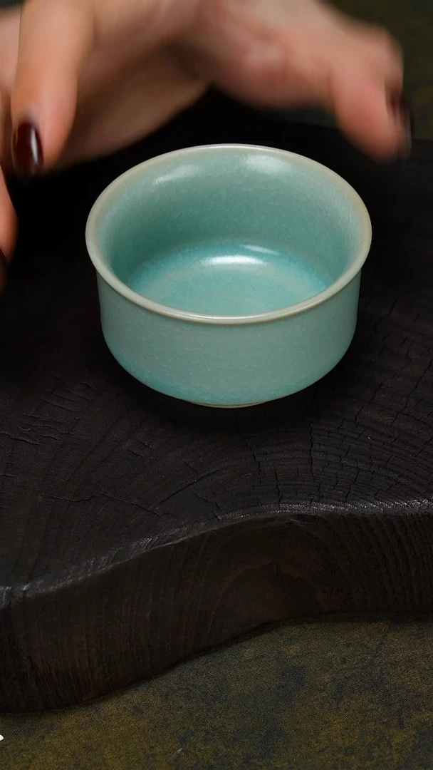 杯子瓷冰花圆唇杯-精品