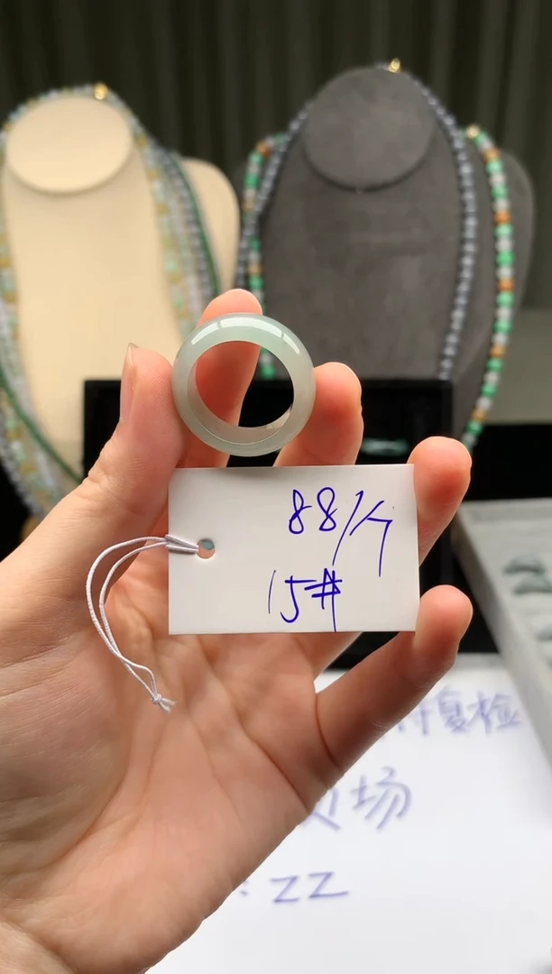 未镶嵌定制翡翠翡翠戒圈卡15