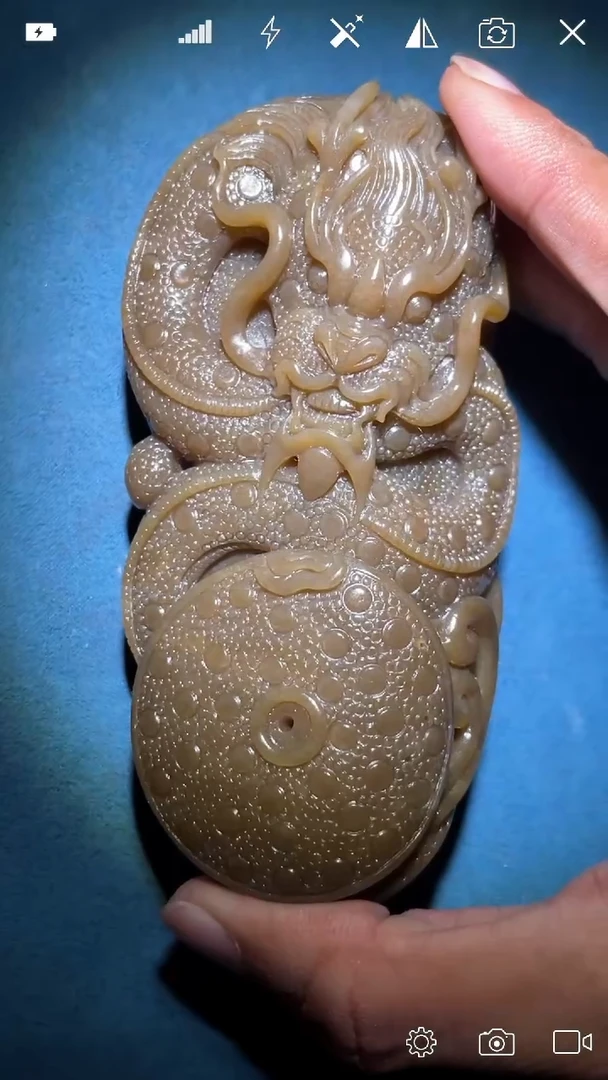 未镶嵌和田玉把件LJ    龙