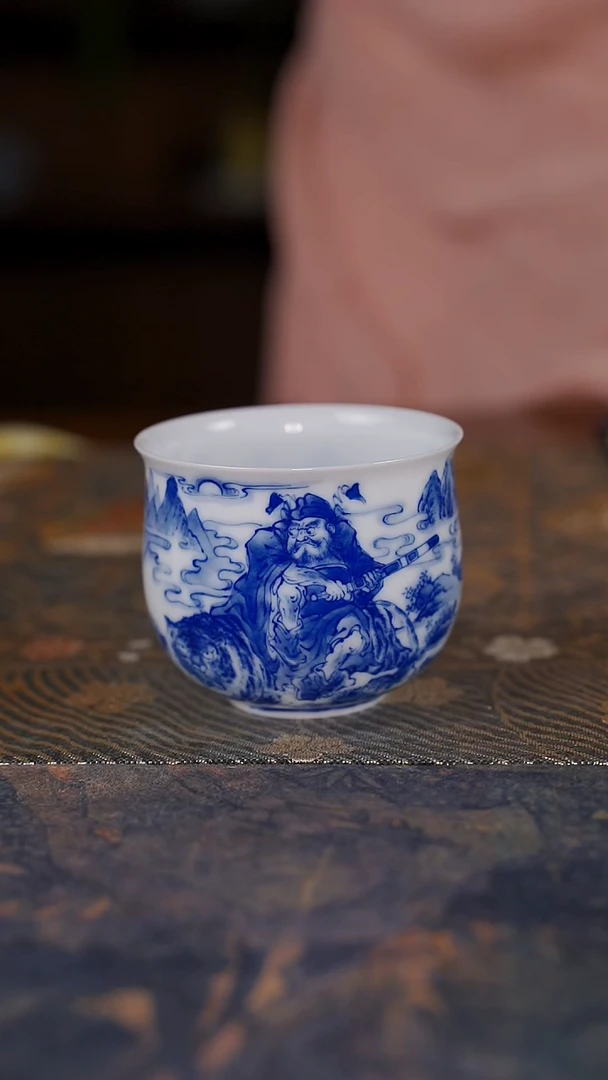 铭墨 钟馗骑虎炉式杯