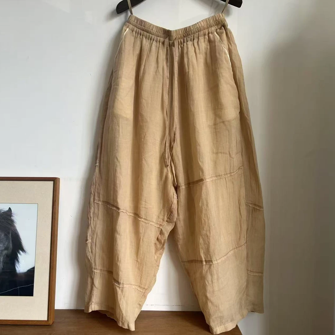 布忘初心分享 荼TU-K33996 萝卜裤 臀围138、裤长97